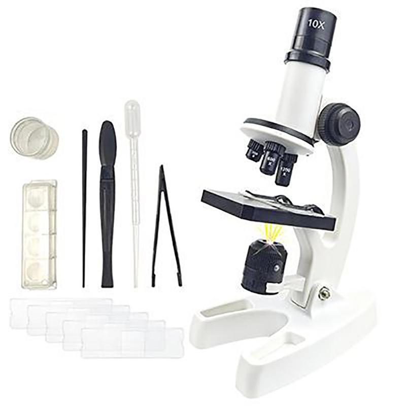 Scientific Microscope Toy, 1 Set Microscope Kit with LED Light, Educational Science Toy, Birthday Gift for Kids, Home School Educational Toy 5