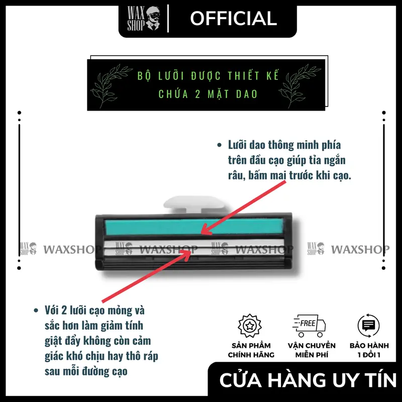 [ Mẫu Mới 2023 - Full Line ] Dao Cạo Râu Gilleitt Mach Classicc - Kèm 36 luoi + Lọ Kem - Hàng chính hãnġ - Bảo Hành - SL 2