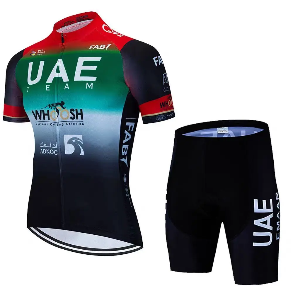 Áo Ngắn Tay Mùa Hè Đạp Xe, Đội UAE Mới, Bộ Đồ Đường Trường, Quần Đùi Đạp Xe Thoáng Khí, Thích Hợp Cho Xe Đạp, Bộ Sưu Tập Mùa Hè Top Sport