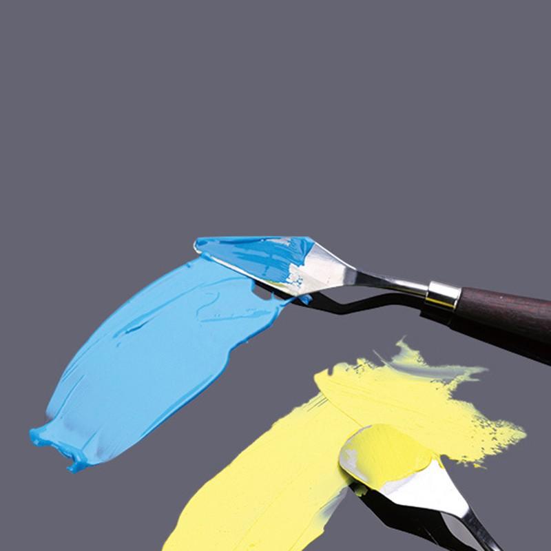 5pcs Set Artist Oil Painting Scraper Stainless Steel  for Palette Gouache Spatula 7
