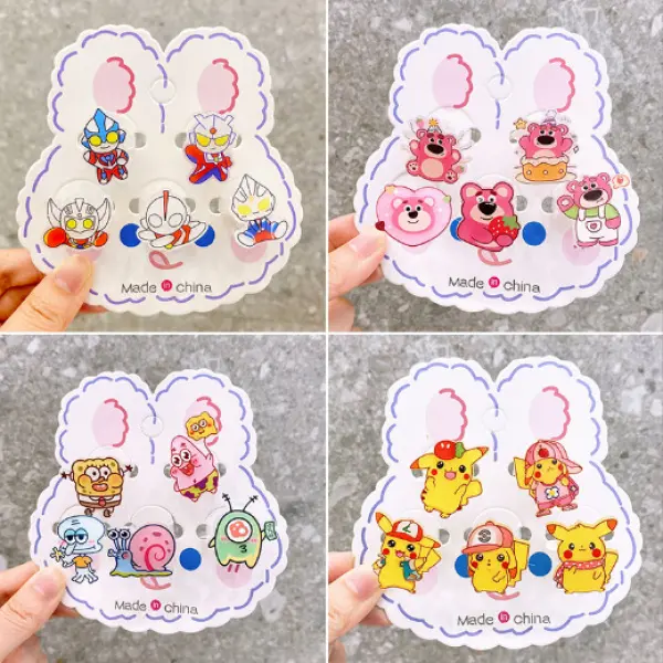 Nhẫn Phát Sáng, Thiết Kế Hoạt Hình Dễ Thương Cho Trẻ Em, Nhẫn Phát Sáng Đèn Ngón Tay Có Công Tắc, Chủ Đề Ultraman 7