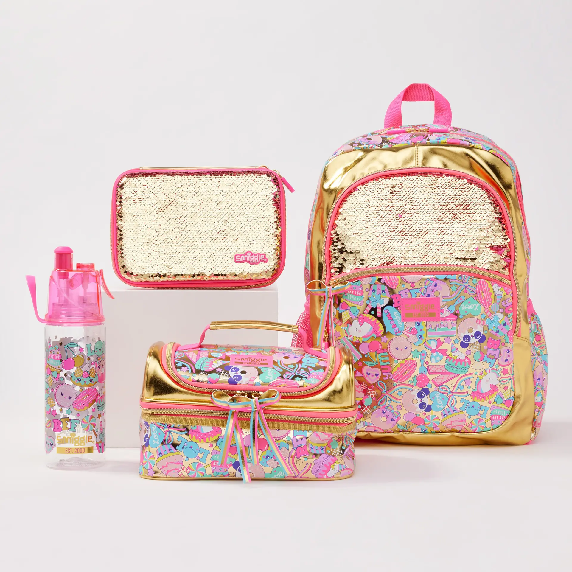 Australian Smiggle Schoolbag 20 Th Anniversary Commemorative Elementary School Girl Lightweight and Large Capacity Backpack Backpack Backpack