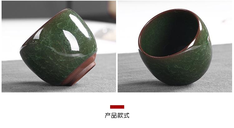 Product Introduction of Made in China Dehua Boutique Cooling Cup Little Dragon Egg Colorful Ceramic Tea Set Boccaro Cup Crackle Glaze Water Cup Kung Fu Tea Cup Beer Mug Set 10