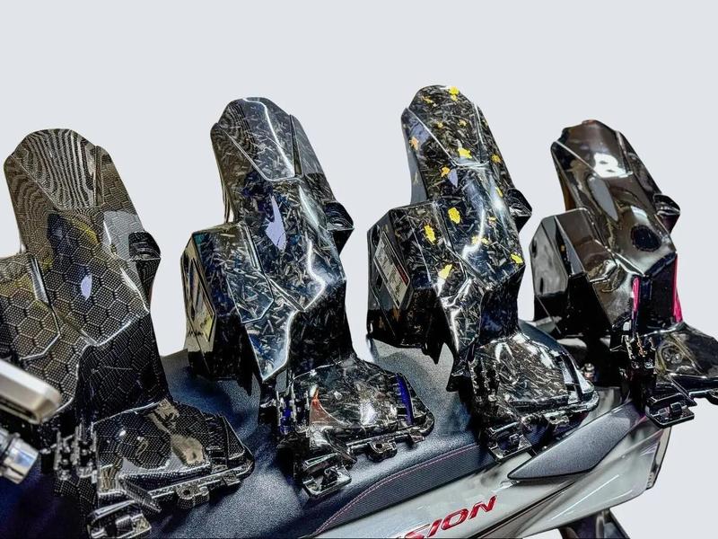 Dè chắn bùn sơn đen bóng carbon forget cho honda vario 125 150 3 món lắp như zin Phụ Tùng
