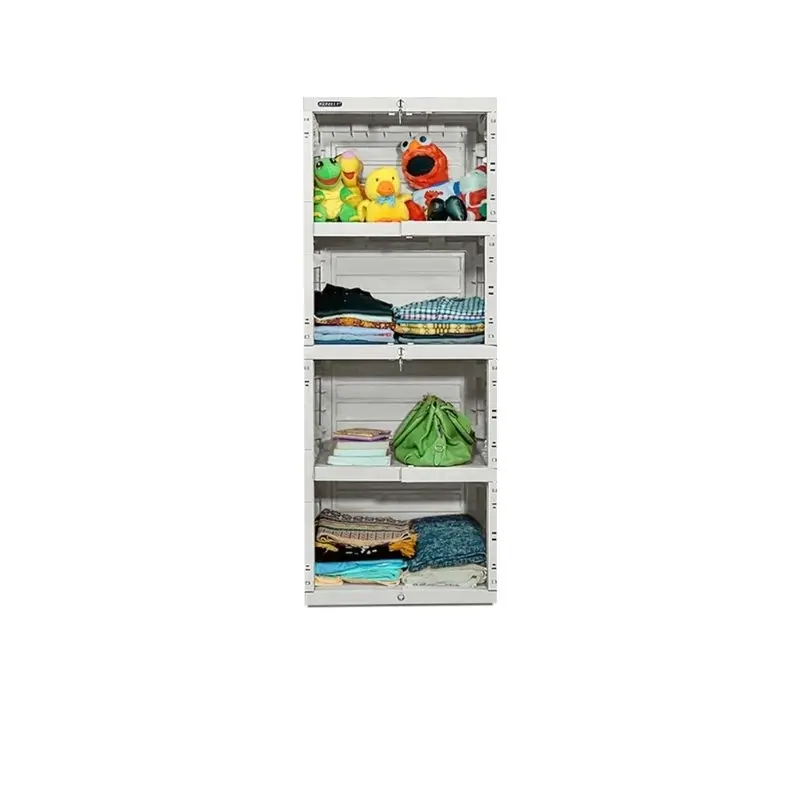 Napolly Lemari Mini Cabinet 4 susun Kayu Lemari Plastik 2