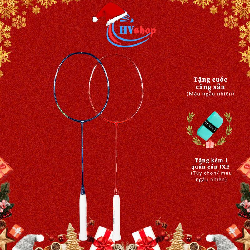 Vợt Cầu Lông Li .Nin Axforce Cannon Pro - Tặng cước căng sẵn màu ngẫu nhiên, quấn cán, túi đựng vợt - HVShop Sport Cán Vợt Cacbon Nam Chống Trơn