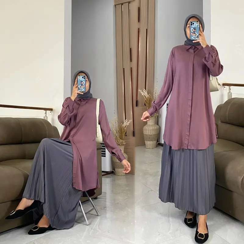 Zalfaoutfit ALINA tunik kerja rayon polos 6