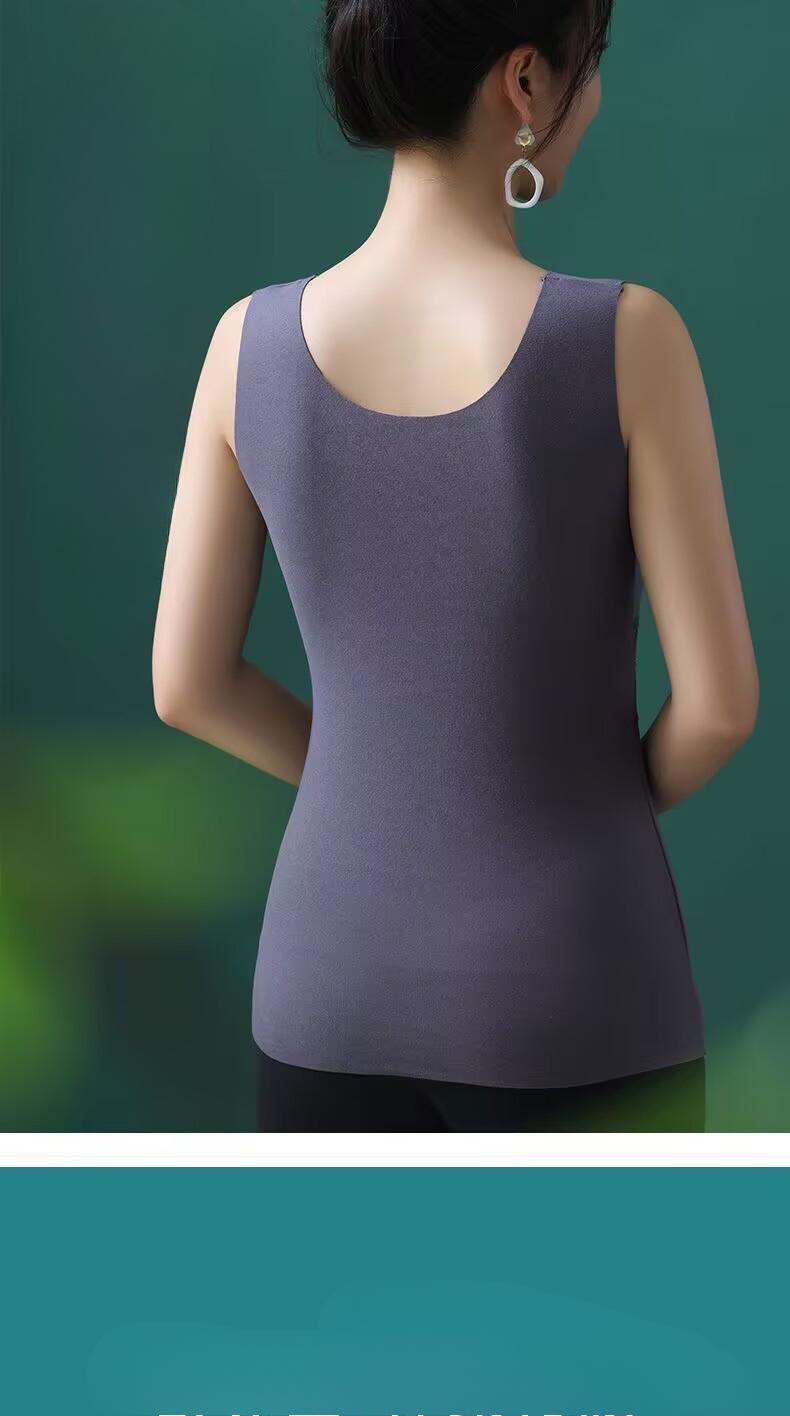 Product Introduction of Áo Vest Giữ Nhiệt Nhung Đức Hai Mặt, Thiết Kế Công Chúa, Dành Cho Nữ, Lớp Nền Không Để Lại Dấu Vết Dày Dặn Bằng Nhung, Thích Hợp Cho Mùa Thu Và Mùa Đông, Đồ Lót Giữ Nhiệt, # BXB11 a o Jacket Chun Top 11