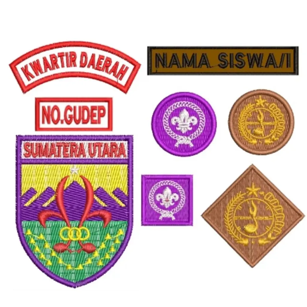 (LANGSUNG JADI) Atribut Set PRAMUKA KOMPLIT Kwarda SUMATERA UTARA SUMUT cowo cewe Bordir Nama Seragam Sekolah Lengkap Tinggal Jahit - Istana Pramuka Gelora