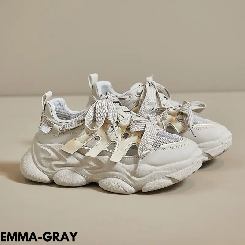 FINDME 36-40 Emma Sepatu Sneakers Wanita Fashion Spring Classic Bahan Pu 7
