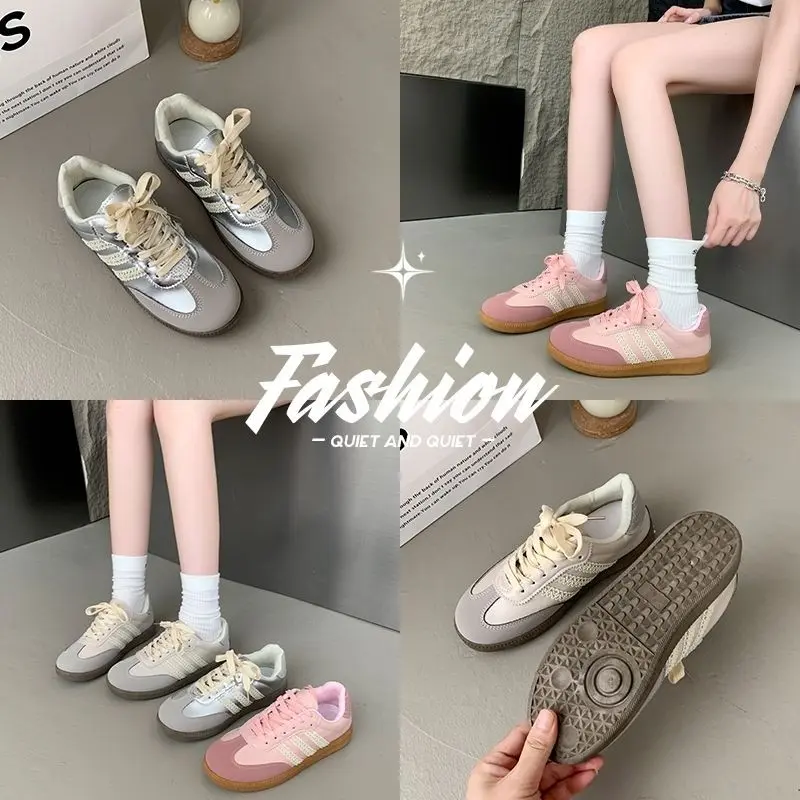 S008 - Sepatu Sneaker Fashion Wanita Kekinian Sepatu Lentur Nyaman Dipake Sepatu Casual Ala Korea Style Shoes Sport Kasual Putih 4