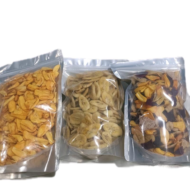Combo:500g mít vụn to+500g chuối nguyên+500g trái cây sấy thập cẩm vụn giòn thơm Snack Ăn Vặt
