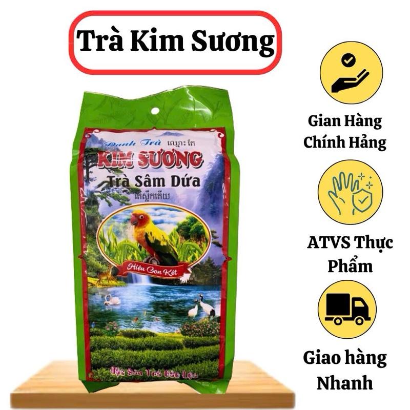 [ <Tặng Phích 2Lít + 1 Cây Bánh Pía Kim Sa>]    Combo 3 Gói Trà Sâm Dứa Kim Sương  Xuất Khẩu Đặc Sản Bảo Lộc Lâm Đồng  . Thơm Ngon Đậm Đà Chuẩn Vị Miền Tây ( 1Gói 250gram ) .