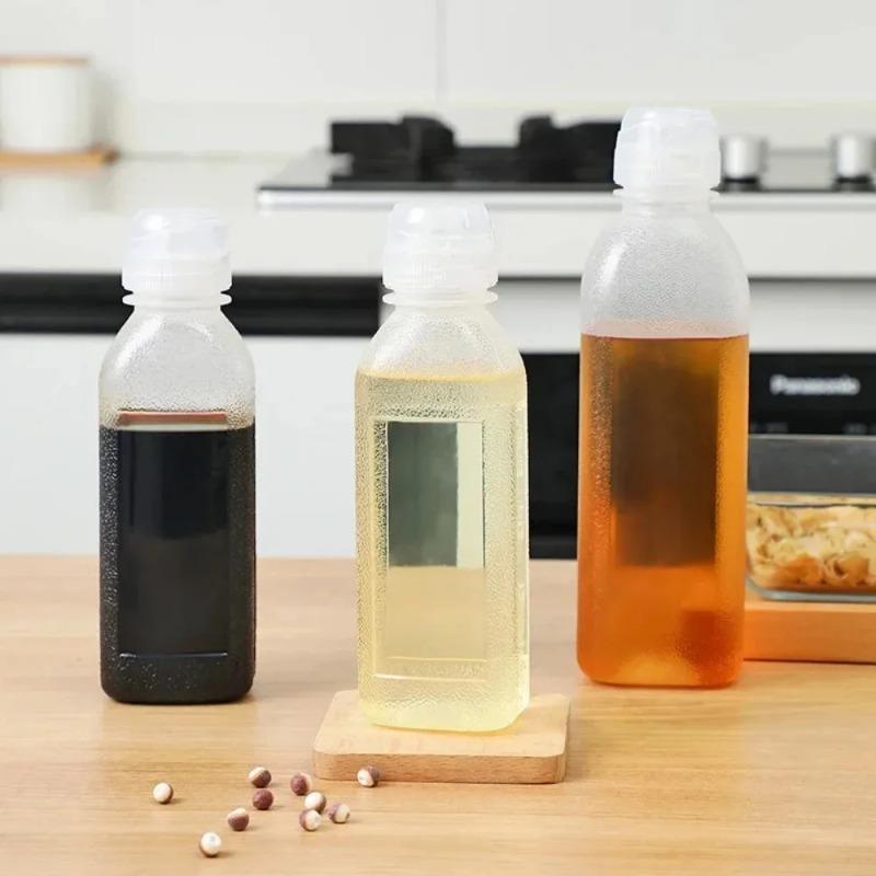 Product Introduction of 1/3Pcs 300/500/1000ML Multifunctional Oil Squeeze Bottle Squeeze Condiment Seasoning Oil Control Bottles Kitchen Cooking Gadgets 12