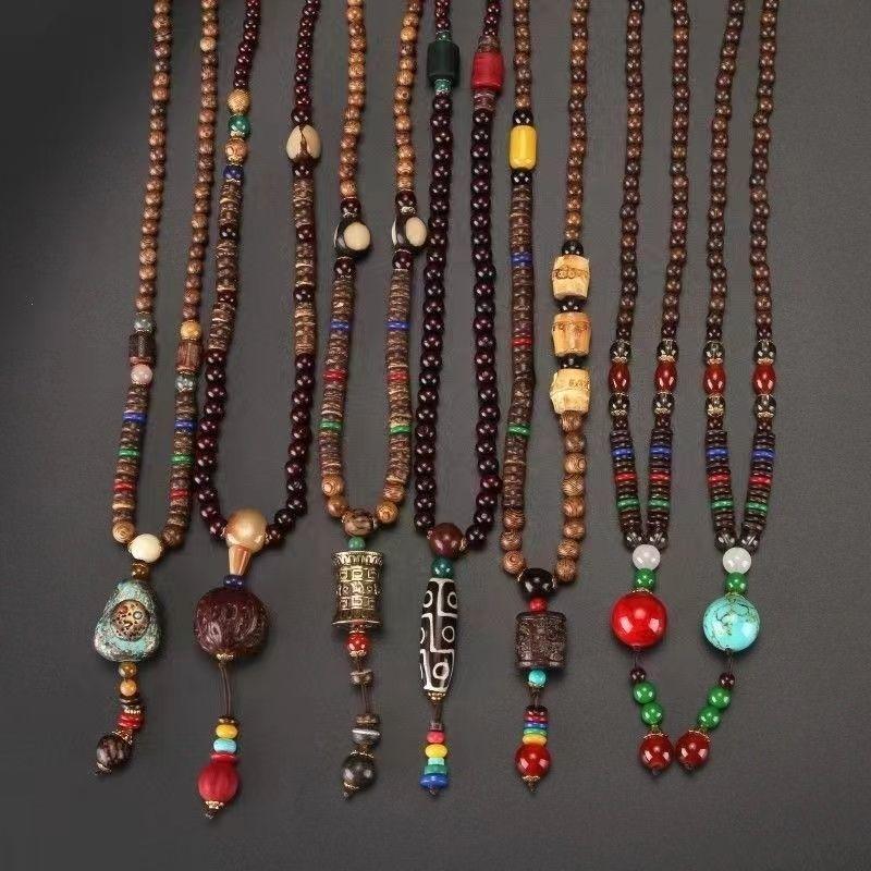  Vòng Cổ Phong Cách Trung Quốc Hàng Mới Về Phong Cách Cổ Điển Dễ Phối Đồ Thích Hợp Cho Nam Và Nữ Phụ Kiện Quần Áo Dây Chuyền Áo Len Dài Đồ Trang Trí Hạt Gỗ Phong Cách Dân Tộc Có Sẵn Cho Mùa Xuân Mùa Hè Mùa Thu Và Mùa Đông Trang Sức Chain Jewelry 