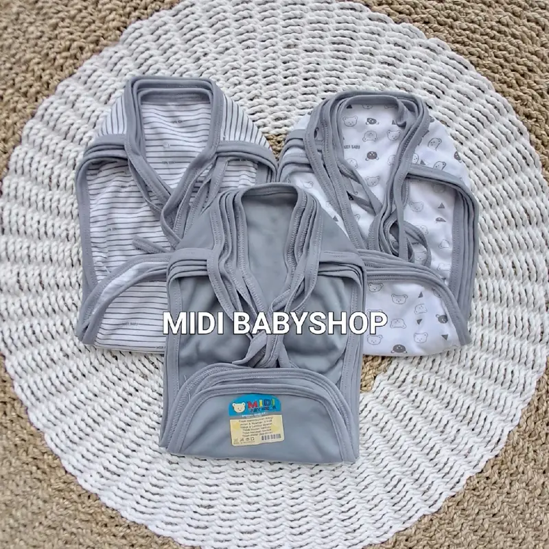 Serian Abu - 12 Pcs Popok Kain Bayi Grey Series Midi Babywear 0