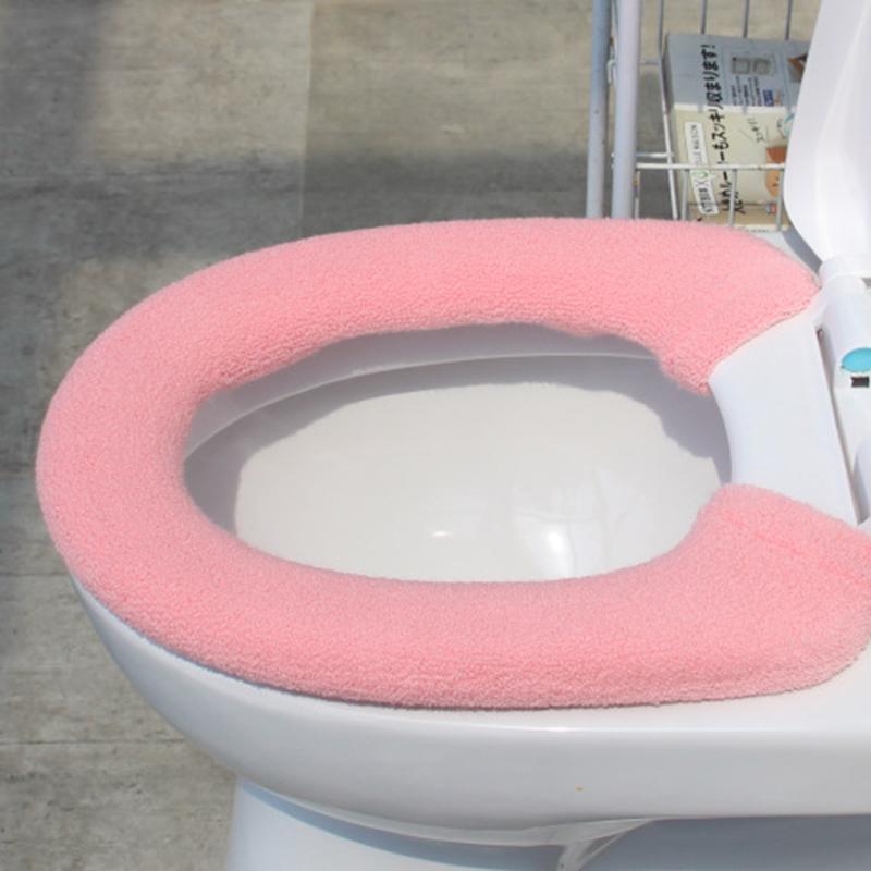 Product Introduction of Soft Warm Thicken Toilet Seat Covers Button Style Toilet Seat Cushion Mat Pad 4