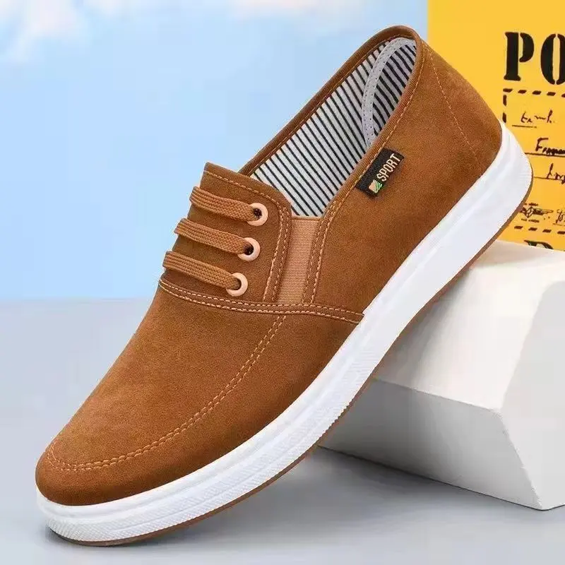 【Non-slip and wear-resistant cow tendon sole】Old Beijing cloth shoes, men's light and breathable student shoes, board shoes, one-foot canvas shoes