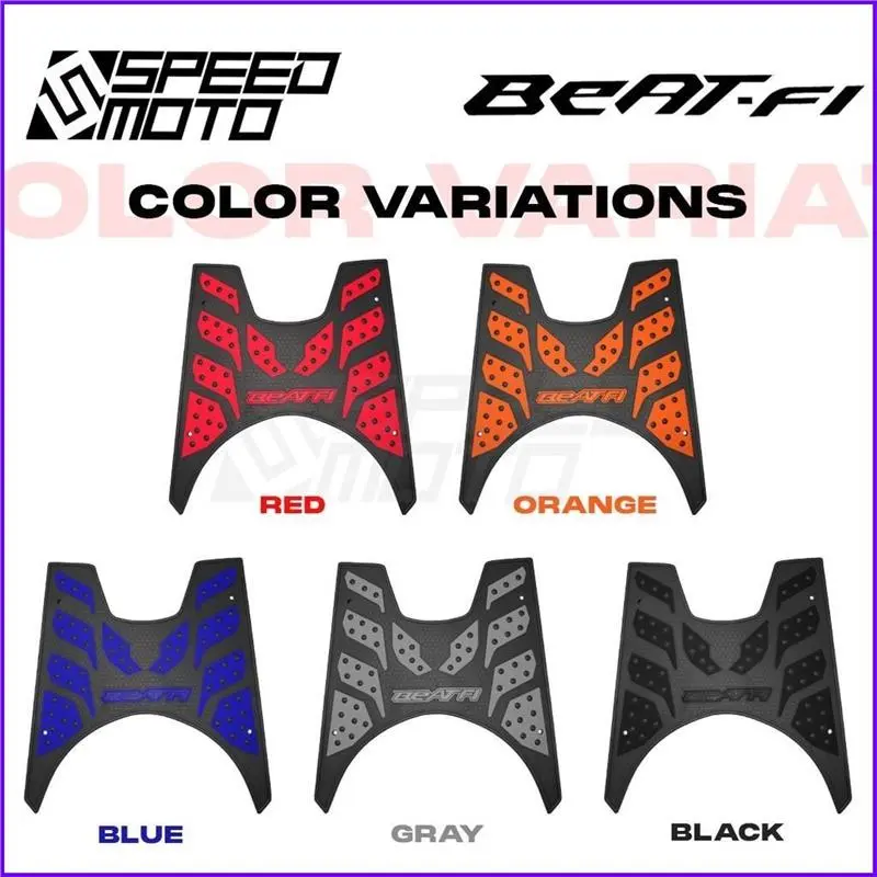 HONDA BEAT FI FOOTBOARD RUBBER MATTING WITH BOLTS FOR BEAT FI MOTORCYCLE SPEEDMOTO footboard mio sporty