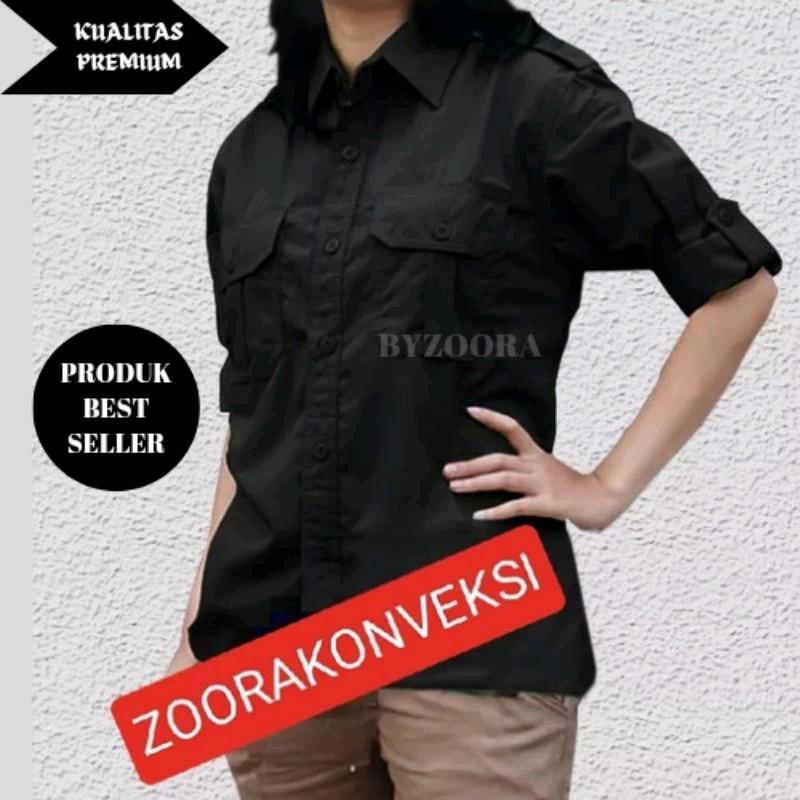 [PROMO READY] Kemeja PDL Wanita Premium Tebal Adem Kemeja Perempuan Outdoor Lapangan Hiking Lengan Panjang 3