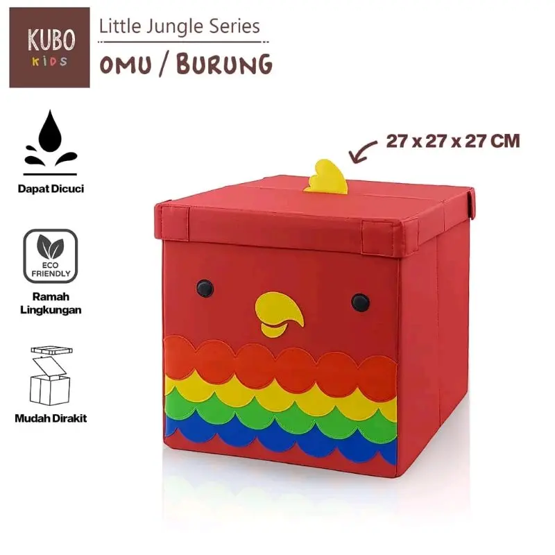 Kotak Penyimpanan KUBO KIDS 27X Anak Plastik Kulit