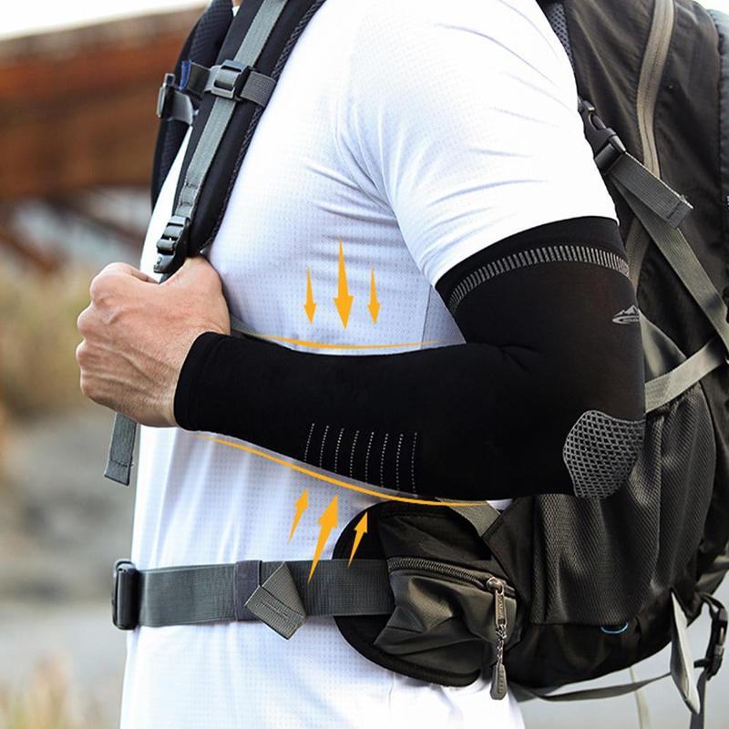 Product Introduction of 1pair Polyester Fibre Sports Arm Sleeve Summer Outdoor Cycling Ice Silk Sun Protection Sleeve Breathable 28
