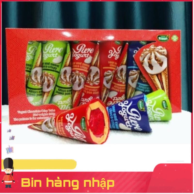 Hộp 12 Bánh Ốc Quế Nhân Socola Risen USA hạnh