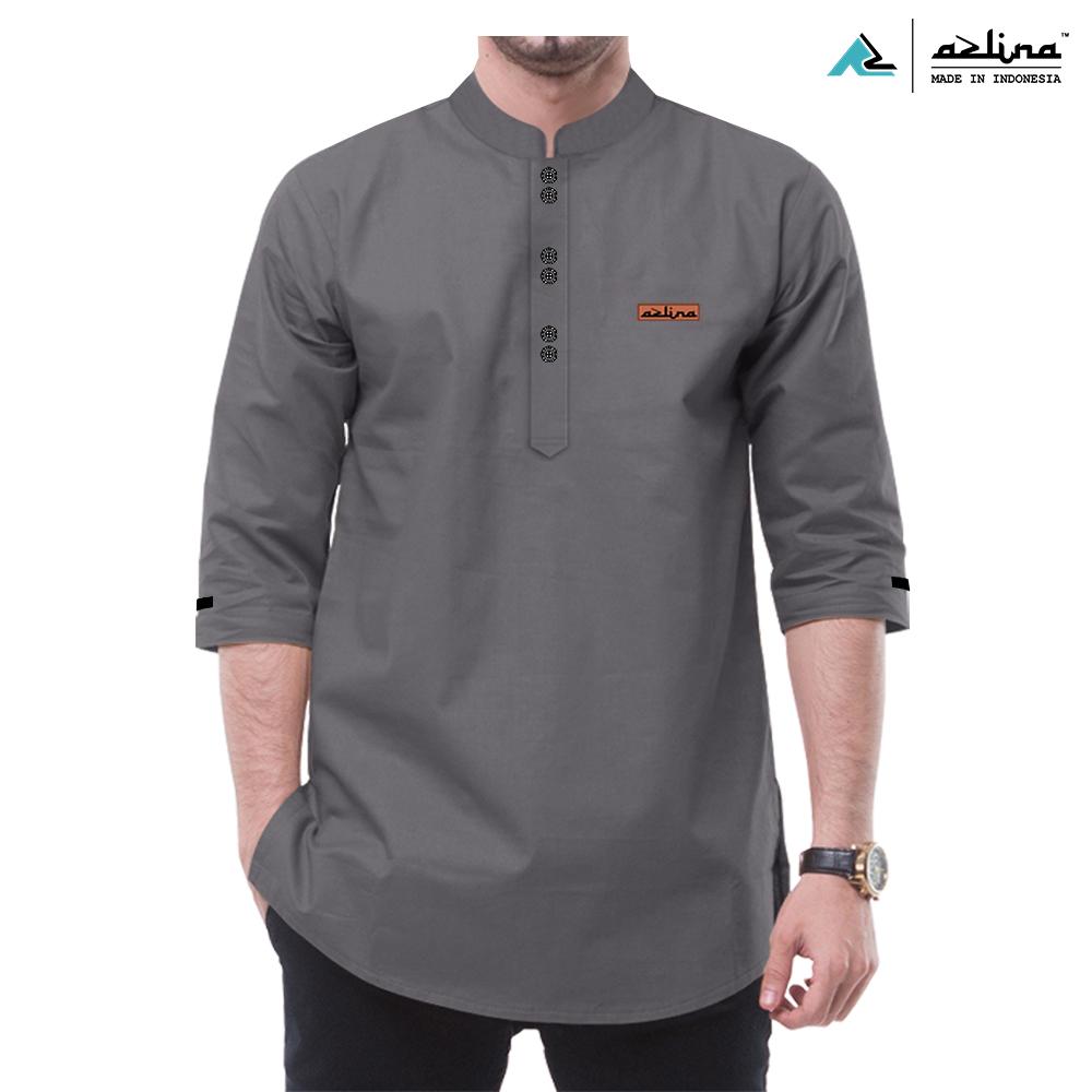 Baju Koko Pria Dewasa Bahan Katun Madinah Terbaru Kurta Muslim Pria Azlina Formal Nyaman Simple Model Elegan Stylish Lengan 3/4 Baju Koko Pria Dewasa Bahan Katun Madinah Terbaru Kurta Muslim Pria Azlina Formal Nyaman Simple Model Elegan Stylish Lengan 3/4