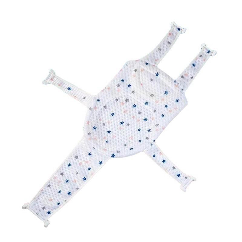 Baby Bath Seat Support Net Infant Bathing Seat Support Mat Adjustable Comfortable Slip Baby Showers Net Bathtub Sit 1