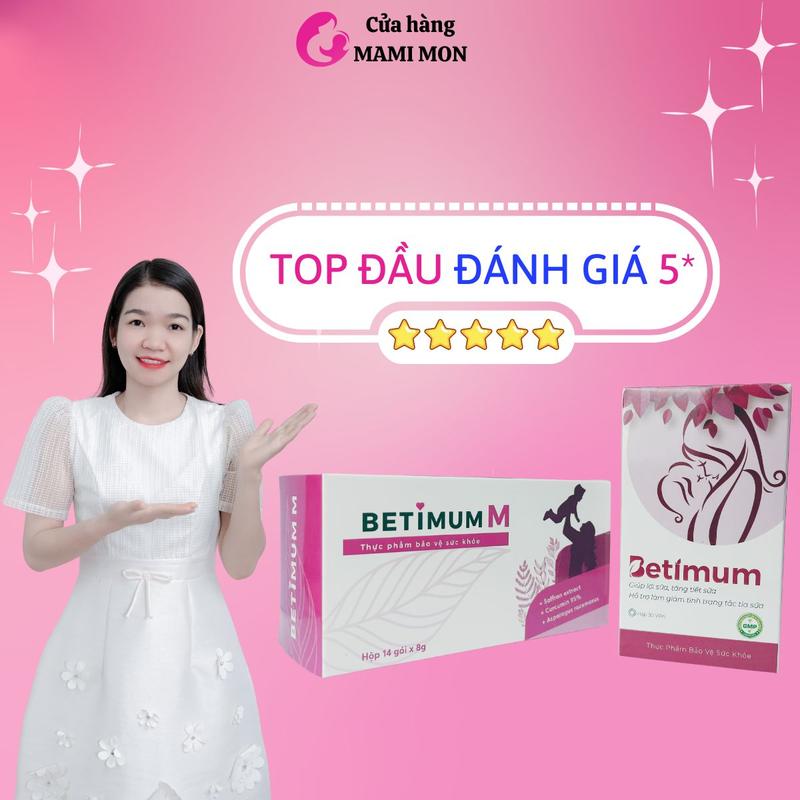 Lợi Sữa Betimum Viên Uống Cốm Lợi Sữa Cỏ Cà Ri Fenugreek Combo