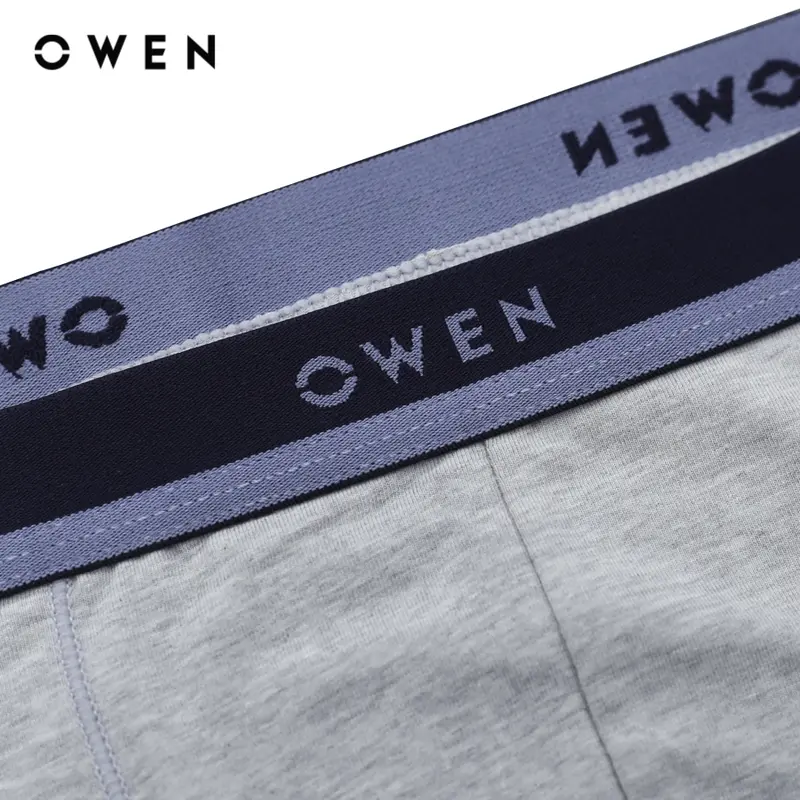 OWEN - Quần lót Boxer Nam QLB232411 màu Xám Melange chất liệu Cotton Spandex Hoạ tiết Trơn Menswear 2