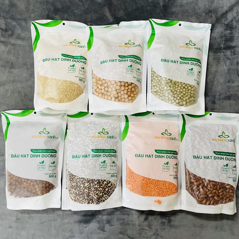  Các loại đậu hạt diêm mạch quinoa đậu gà lăng đỏ hạt kê đậu Hà Lan ăn eatclean healthy nhập khẩu NT Food 