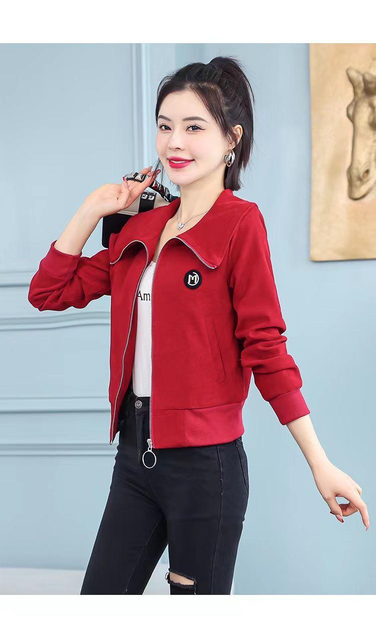 Product Introduction of Áo Khoác Ngắn Lót Lông Cừu / Không Lót Lông Cừu Cho Nữ, Áo Khoác Đồng Phục Bóng Chày Thường Ngày, Phong Cách Chanel Đa Năng Mới, Mùa Xuân Và Mùa Thu 19