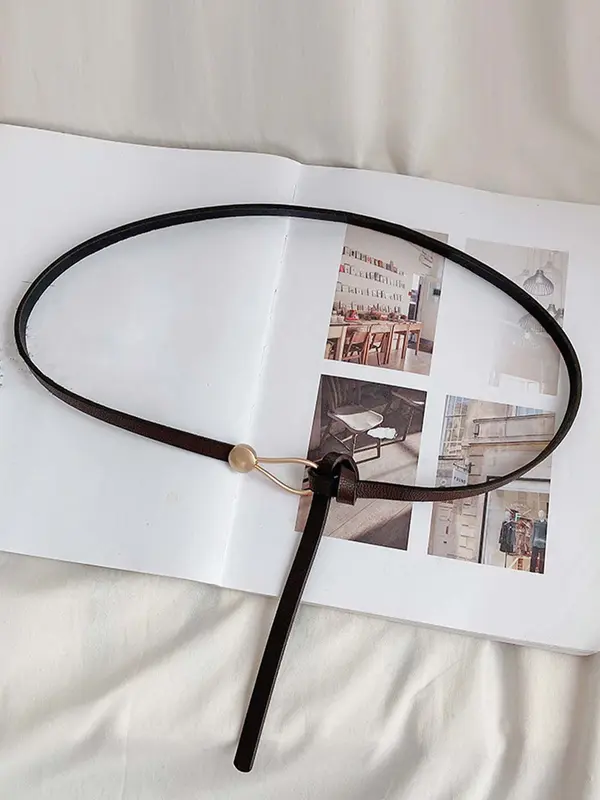Women's Simple Style Plain Color Knot Belt with Knot Design, Adjustable Belt, Fashion Belt for Daily Clothing Decor, Trendy All-match Belt for Birthday Gift 8