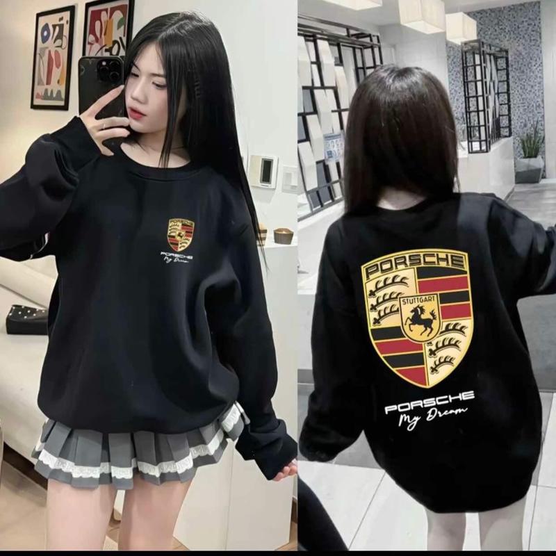 áo swt porches nỉ bông cao cấp siêu dầy dặn hottrend nam nữ unisexx Menswear