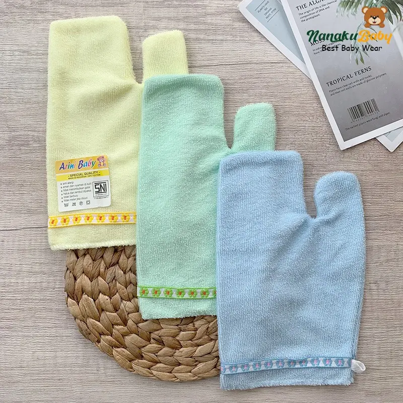 3 PCS Washlap Bayi Lap Mandi Bayi Bahan Handuk