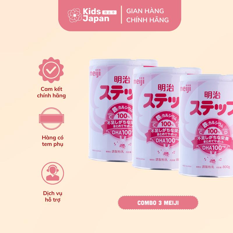[Kidsjapan] Sữa meiji nội địa nhật chính hãng cho bé