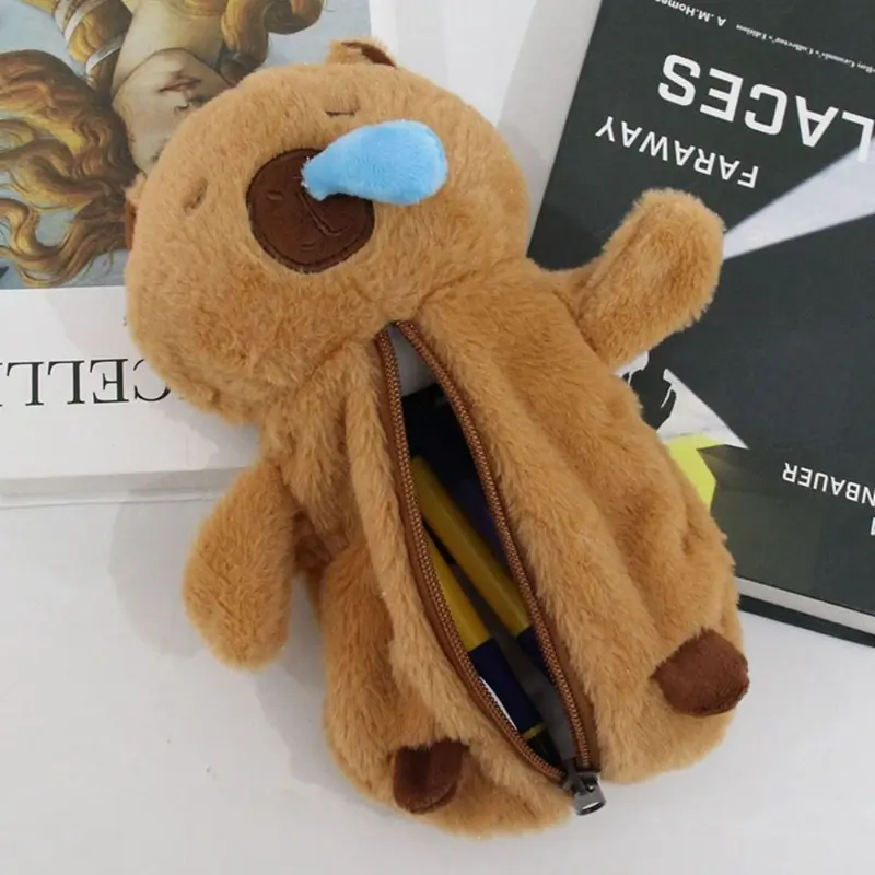 Túi Đựng Bút Nhồi Bông Thiết Kế Hoạt Hình, Đồ Chơi Capybara, Túi Lưu Trữ Dung Tích Lớn, Hộp Đựng Bút Chì Đa Chức Năng, Thích Hợp Cho Học Sinh 7