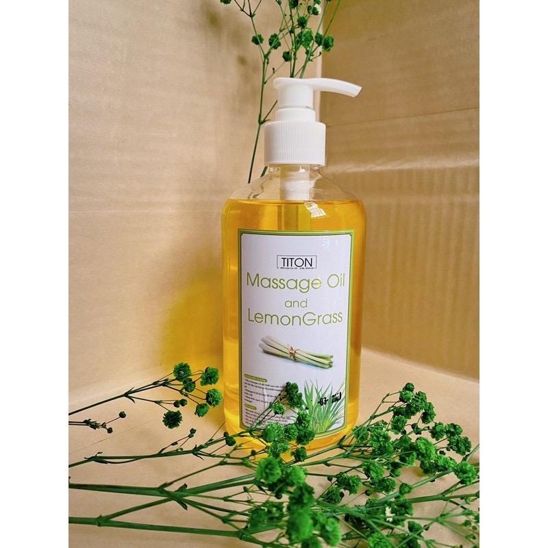 Dầu Massage Body Sả Chanh (500ml) Dầu mát xa Dầu mát xa Dưỡng Body Dưỡng Ẩm Da
