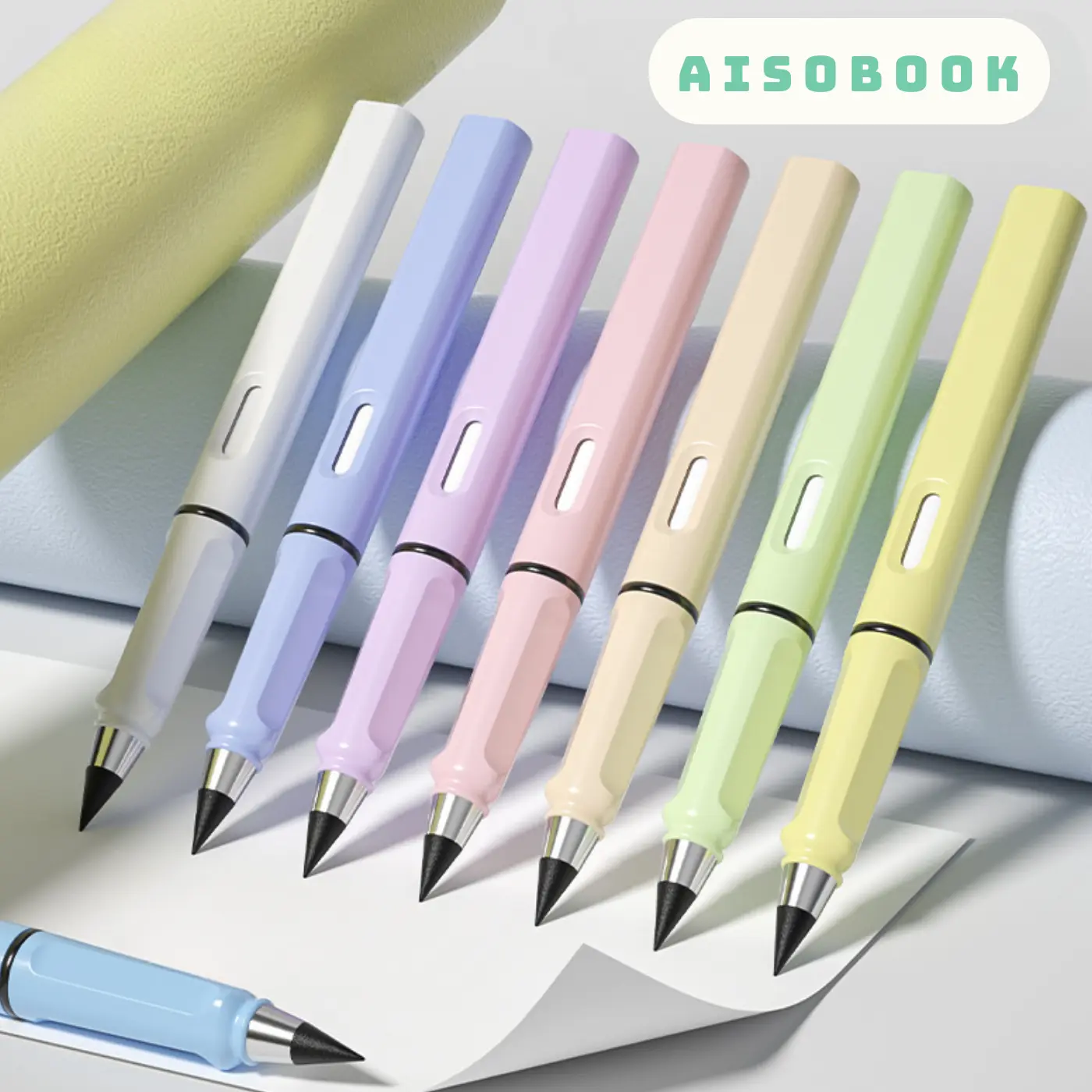 Bút Chì Vĩnh Cửu Không Cần Chuốt Có Tẩy Ngòi HB Dụng Cụ Văn Phòng Phẩm Aisobook - CHIVC