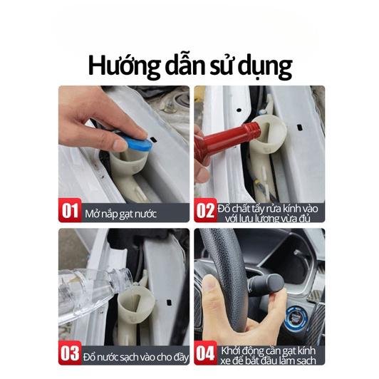 Product Introduction of Chất tẩy rửa dầu kính ô tô 150ml - Dung dịch làm sạch kính ô tô đa năng 30