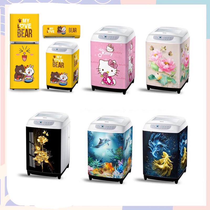  decal dán máy giặt -tủ lạnh mini  kt 60x90cm  miếng 