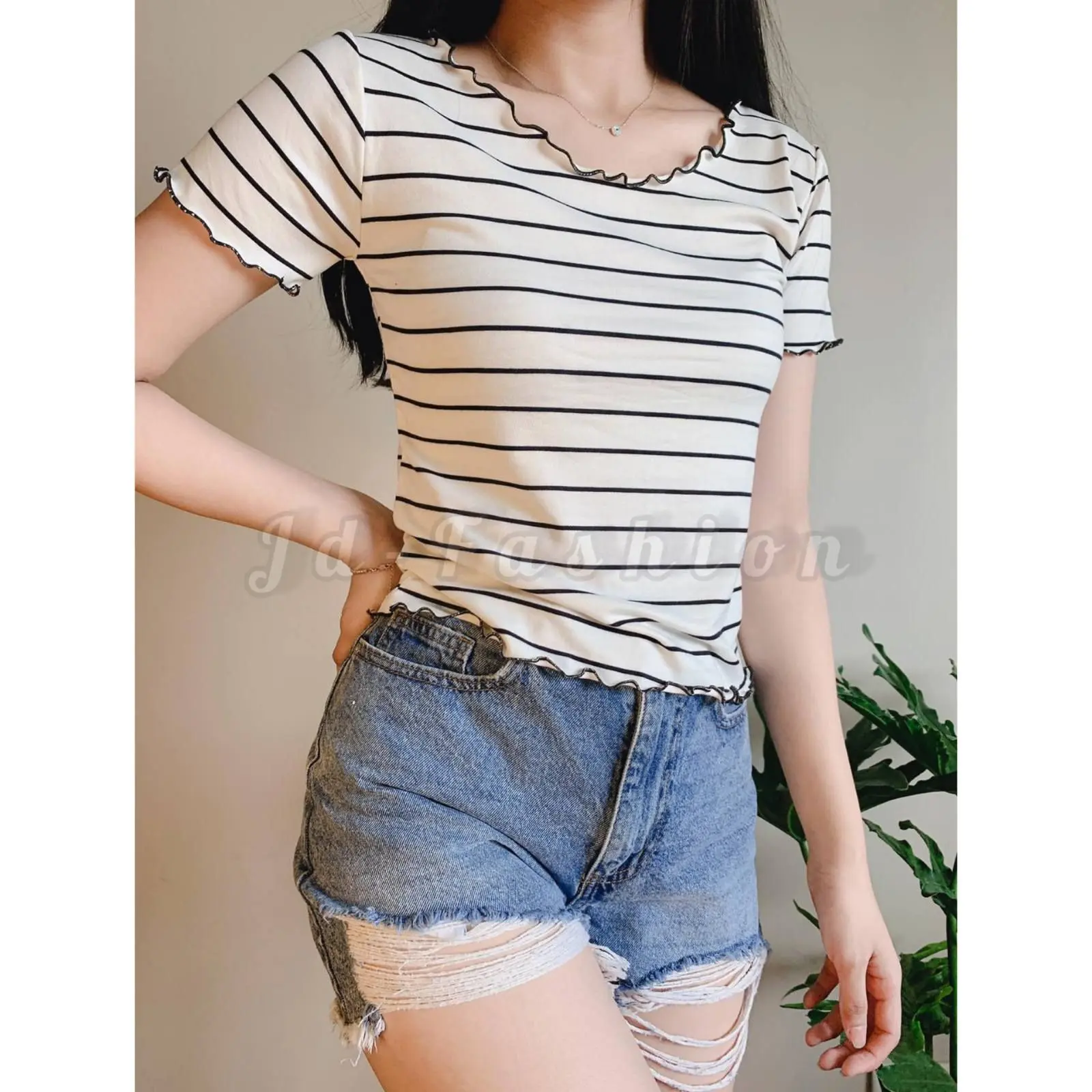 GSA Sabrina Lettuce Stripe Top /Women's Clothing | Fit XS to Medium [AL]