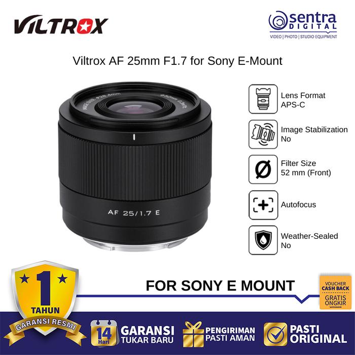 Gambar Viltrox Autofocus 25mm F1.7 for Sony E-Mount dari Sentra Digital Kota Surabaya Tokopedia