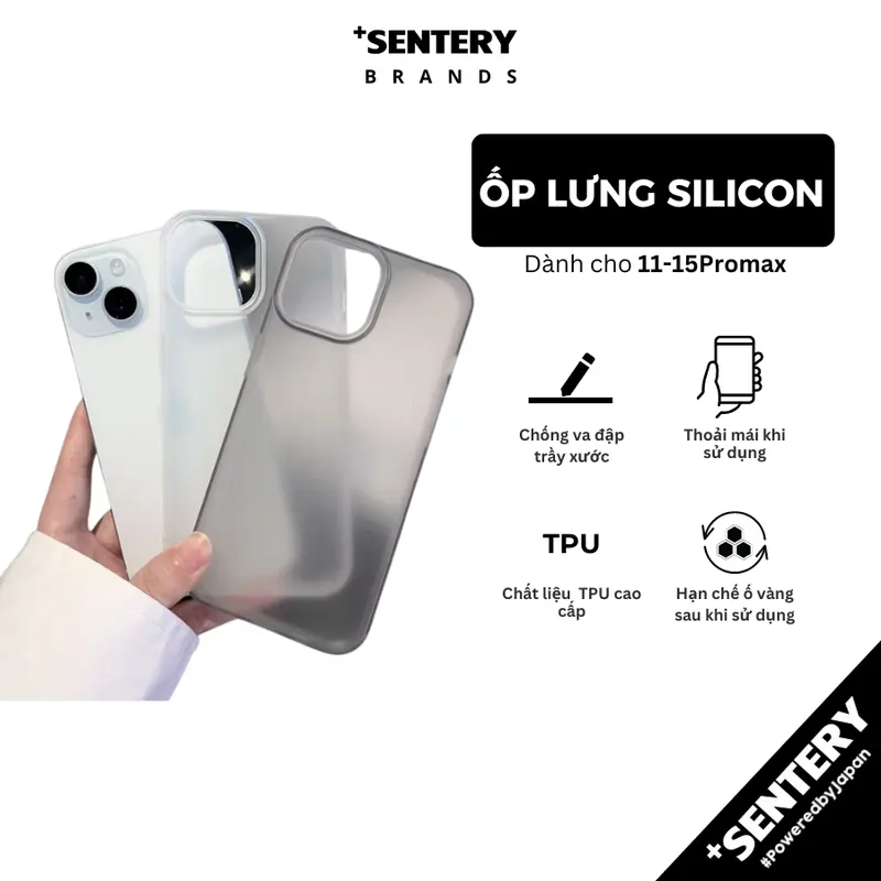 ( COMBO 3 ) ỐP Nhám Dành Cho lphone Chất Liệu Viền Dẻo Chống Ố Bảo Vệ Điện Thoại Không Bị Trầy Xước Phụ Kiện Kem 0
