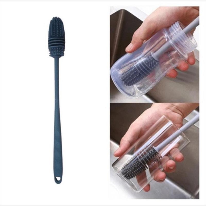 Sikat Silicone Pembersih Botol / Brush Gagang Panjang Bahan Silikon 1