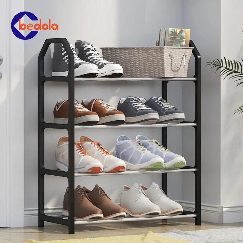 Bedola combo 2 in 1 (COD) 2 set rak sepatu susun rak sandal 4 tingkat 4