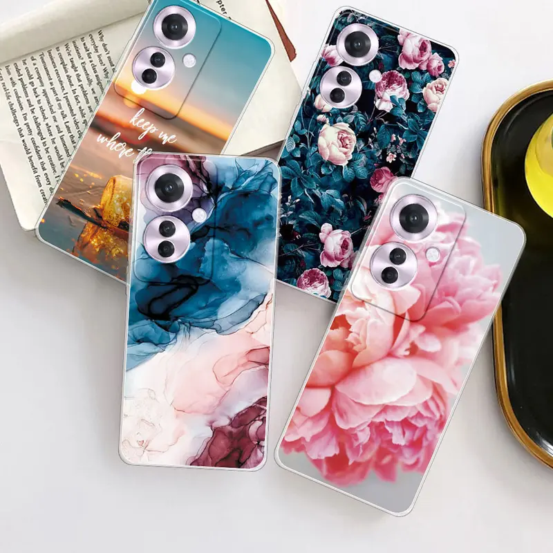 Ốp Lưng, Cho OPPO Reno11 F 5G CPH2603, Ốp Lưng Bảo Vệ, Cho Oppo F25 PRO 5G Coque, Ốp Điện Thoại Silicon Mềm Trong Suốt, Reno 11F Funda 2