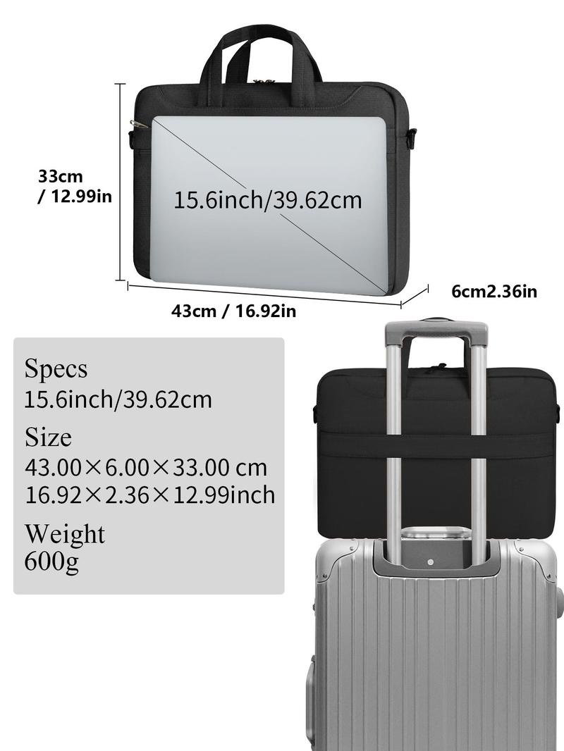 Product Introduction of Casual Solid Color Laptop Briefcase, Suitable for 15.6 Inch Laptop, Waterproof Laptop Bag, Laptop Bag for Men, Business Laptop Bag 1