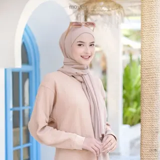 Mouva - Pashmina Instant Inner Ciput 2in1 Pasmina Ceruty Baby Doll